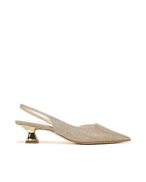 Sarto Devin 2 Slingback Heels - Metallic