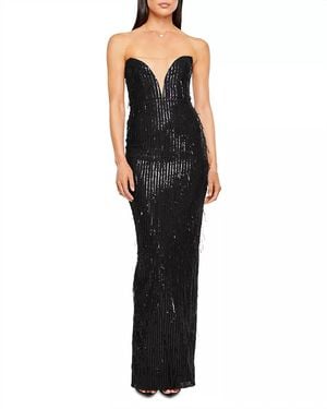 Nookie Strapless Sequin Karma Gown - Black