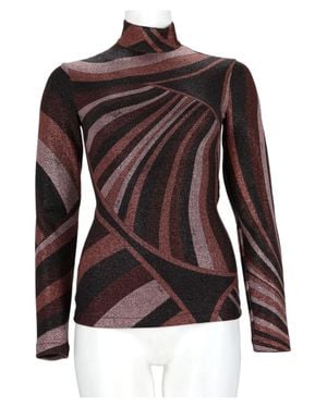 PUCCI Fitted Long-Sleeve Top - Brown
