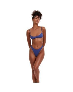 Flirtt Gottex Solid V Neck Bikini Top - Red