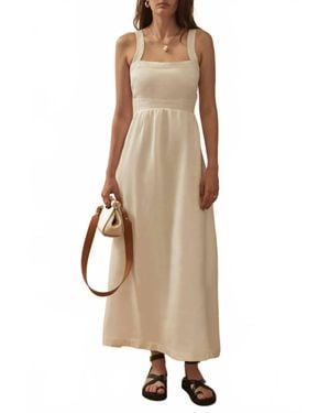Sancia Bethanny Cross-Over Back Strap Dress - Natural
