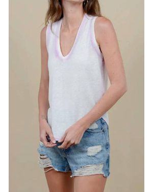 27milesmalibu Linen-Blend Gradient Tank Top - Blue