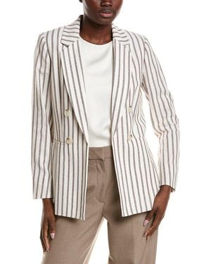 Anne Klein Linen-Blend Jacket - White
