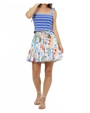 Oliphant Ginny Mini Skirt - Blue