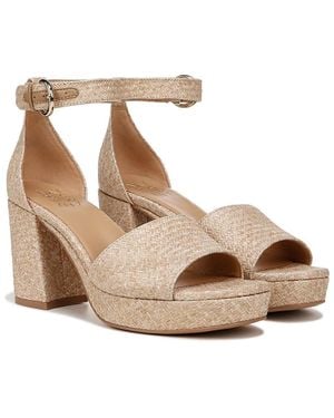 Naturalizer Pearlyn 3 Sandals Wheat Woven Leather Ankle Strap Rhs4345 - Natural