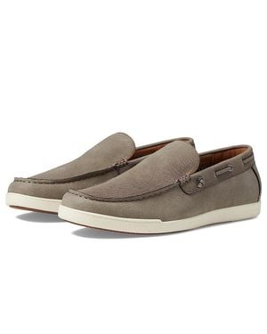 Steve Madden Pynnto Mhroom Suede Slip On Moc Toe Casual Shoes Jobb1562 - Gray