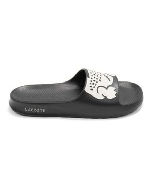 Lacoste Croco 2.0 Slide Sandals - Black