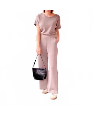 WASABI + MINT Avianna Jumpsuit - Pink