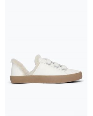 Frēda Salvador Libby Shearling Sneaker - White