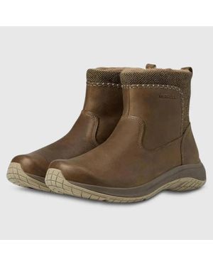 Merrell Encore Ice 5 Mid Zip J005998 Boots Otter Waterproof Rhs6715 - Brown