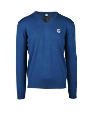 North Sails Crewneck Cotton Sweater - Blue