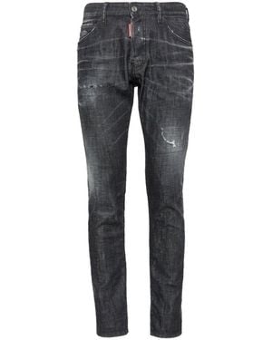 DSquared² Slim-Fit Cropped Jeans - Gray