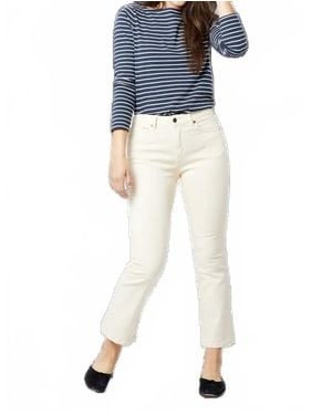 ANN MASHBURN Flare Cropped 5 Pocket Jean - Blue