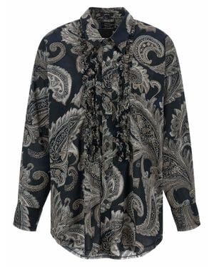 R13 Cotton Blouse - Gray