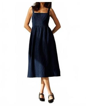 Storia Denim Girl Dress - Blue
