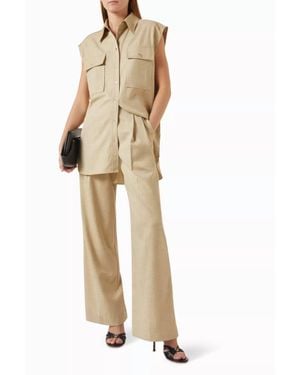 Shona Joy Wiley High Wasted Pant - Natural