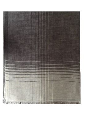 THE GRAY CRAB Linen Cotton Scarf - Gray