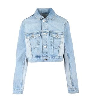 Moschino Short Cotton Denim Jacket - Blue