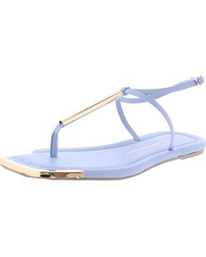 Dolce Vita Archey Strappy Ankle Strap T-Strap Sandals - Blue