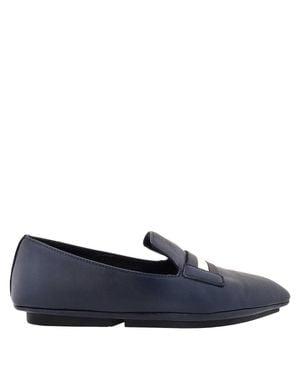 Bally Caly Leather Loafers, Brand Size 36 Us Size 5.5 - Blue