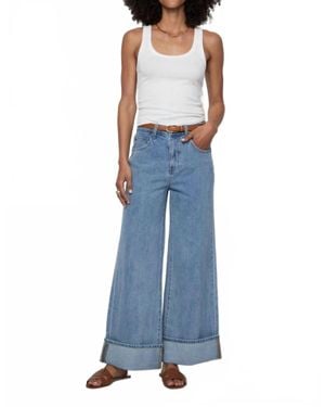 Oliver Logan Parker Cuffed Denim Jeans - Blue