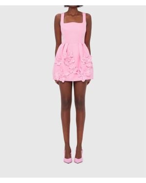LEO LIN Piper Applique Mini Dress - Pink