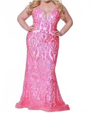 Sydney's Closet Archer Gown - Pink