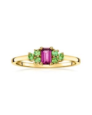 Ross-Simons Rhodolite Garnet Ring With Tsavorites - Purple