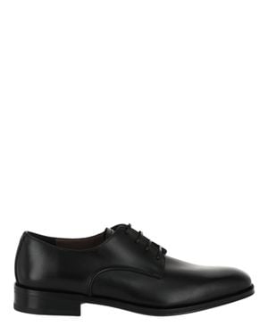 Ferragamo Daniel Derby Shoes - Black