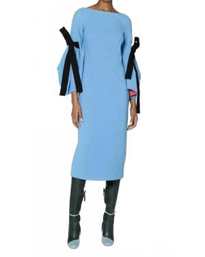 ROKSANDA Calispi Crepe Dress - Blue