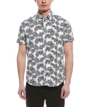 Report Collection Seersucker Shirt - Gray