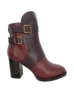 Tod's Two Toned Heeled Ankle Boots - Brown