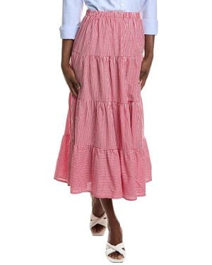 ANNA KAY Westend Plaid Midi Skirt - Pink