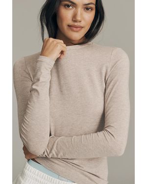 Varley Edna Fitted Long-Sleeve Tee - Natural
