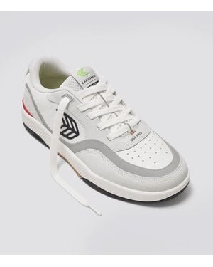 CARIUMA Uba Pro Sneakers Smoke Suede Walking Shoes Zap2053 - White