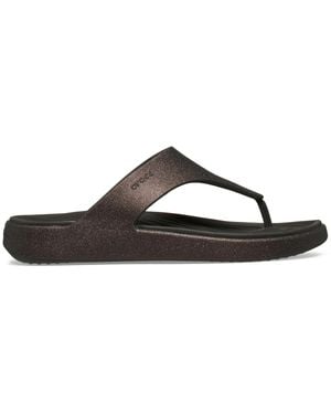 Crocs™ Getaway Triangle Glimmer Flip - Brown