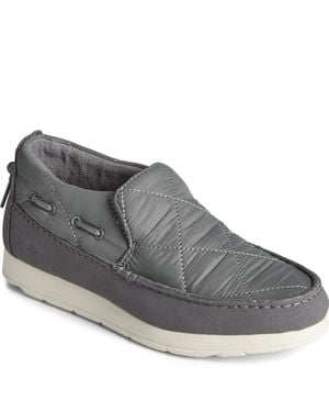 Sperry Top-Sider Moc-Sider Sts-87050 Sneakers 7 Slip-On Casual Shoes Khd688 - Gray