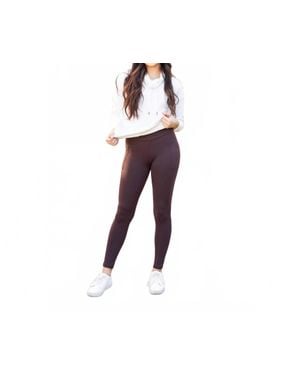 Julia Rose Becca Crossover Full-Length Leggings - Black