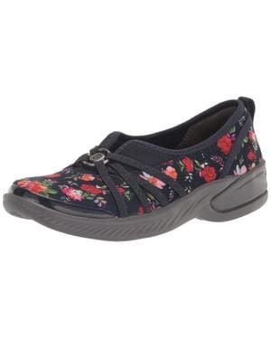 LifeStride Bzees For Niche Ballet Flats 6.5M Floral Shoes Htat1307 - Black