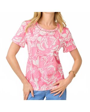 Lilly Pulitzer Clairmont Pearl Knit Top - Pink