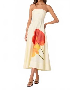 Astr Ximena Dress - Orange