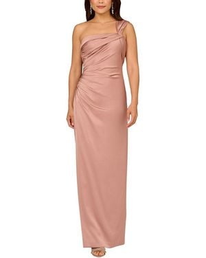 Aidan Mattox Solid Maxi Dress - Red