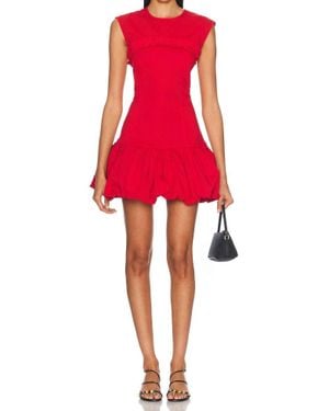 Ganni Corset Mini Dress - Red