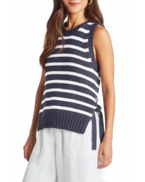 Splendid Zoey Tie Crewneck Tank Top - Blue