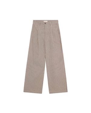 MAISON HOTEL Keaton Stripes Manolito Pants - Gray