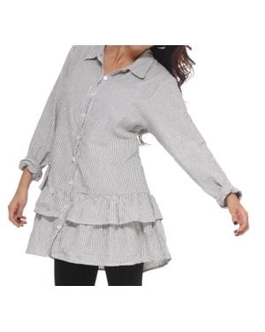Tulip Clothing Emma Button Down - Gray
