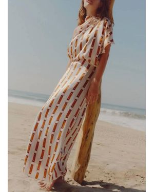 JUAN DE DIOS Carlota Satin Silk Maxi Skirt - Brown