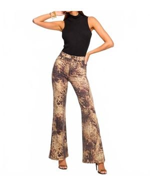 Ramy Brook Printed Tyra High Waisted Flare Jean - Multicolor