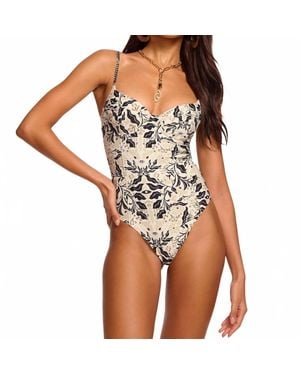 Ramy Brook Printed Jayda Underwire One-Piece Swimsuit - White