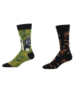 Socksmith Gorilla & Hump Day Hero Socks - Black